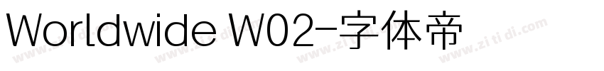 Worldwide W02字体转换